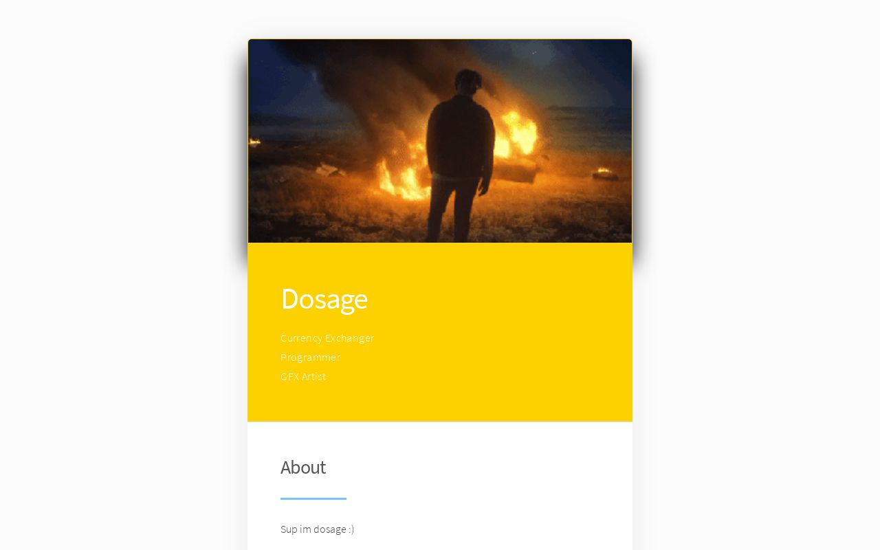 Carrd profile picture for @dosage